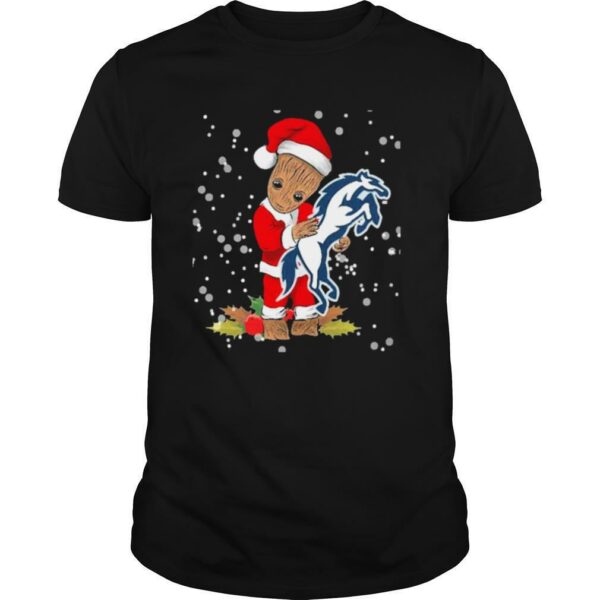 Santa Baby Groot Hug Indianapolis Colts Christmas shirt