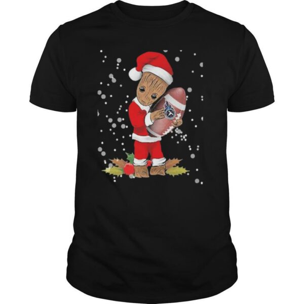 Santa Baby Groot Hug Tennessee Titans Christmas shirt