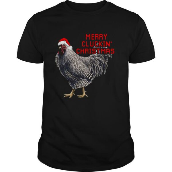 Santa Chicken Merry Cluckin’ Christmas shirt