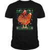 Santa Chicken Ugly Christmas Light shirt