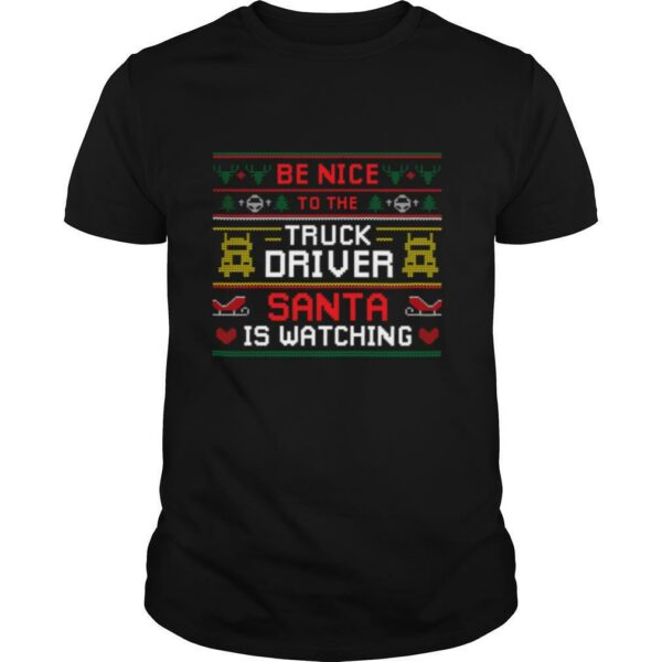 Santa Christmas Ugly Design For The Truck Drivers Ugly Sweater shirt