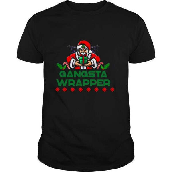 Santa Claus Gangsta Wrapper Merry Christmas shirt