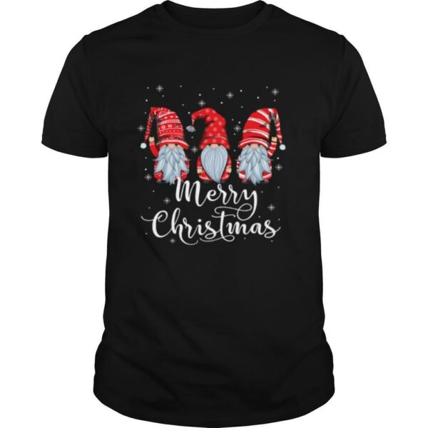 Santa Claus Garden Gnome In Red Costume Merry Christmas shirt