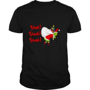 Santa Claus Grinch Stink Stank Stunk Merry Christmas shirt