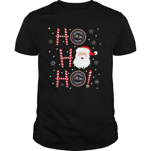 Santa Claus Ho Ho Ho Baltimore Ravens Christmas shirt