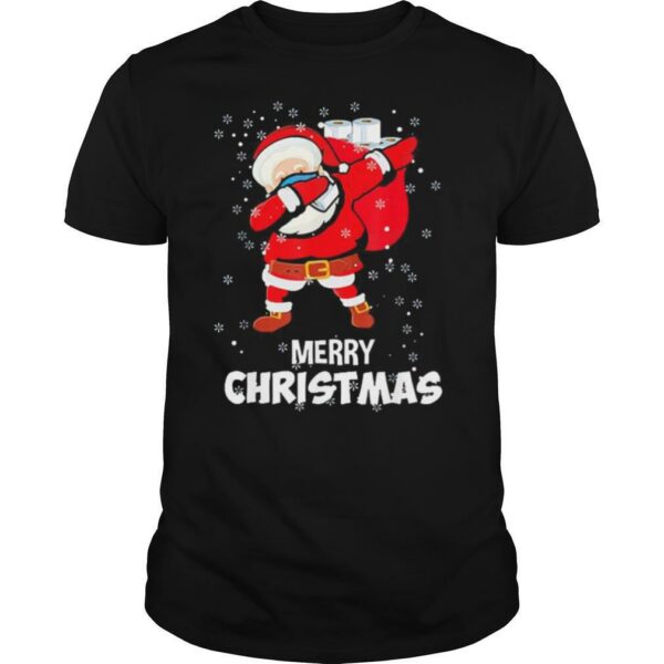 Santa Dabbing Mask Toilet Paper Funny Christmas shirt