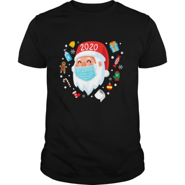 Santa Face Mask Funny Christmas Pajama For shirt