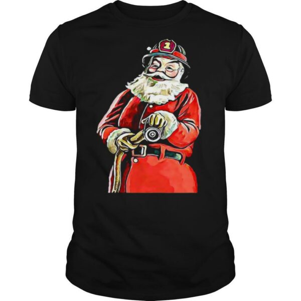 Santa Firefighter Christmas shirt