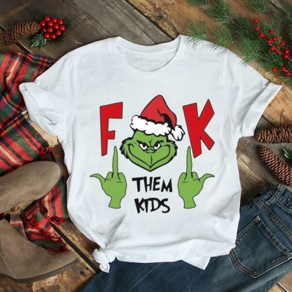 Santa Grinch Fuck Them Kids Christmas 2022 Shirt