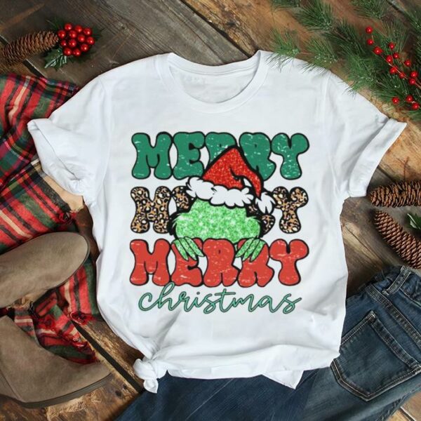 Santa Grinch Merry Christmas Leopard 2022 shirt