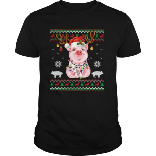 Santa Hat Pig Ugly Sweater Christmas Pig Christmas shirt