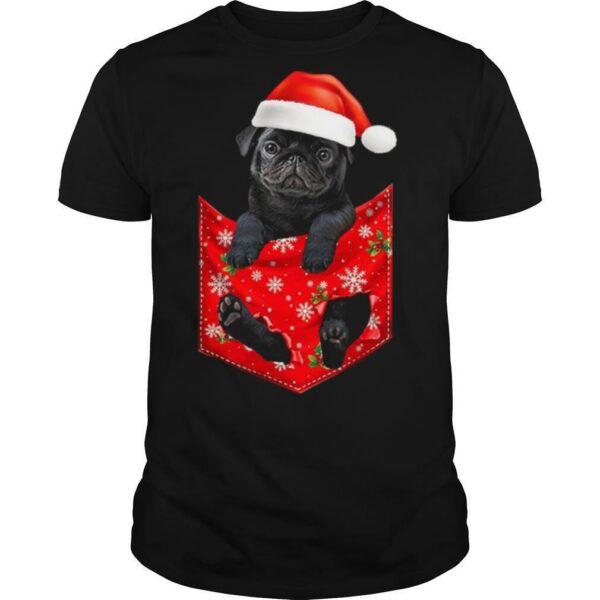 Santa Pug Merry Christmas shirt