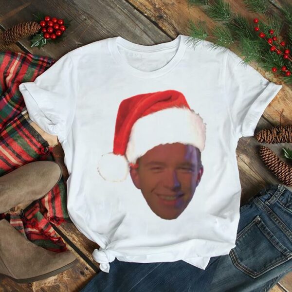 Santa Rick Astley Christmas shirt