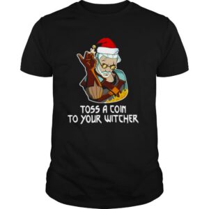Santa Salt Bae Toss A Coin To Your Witcher Christmas shirt