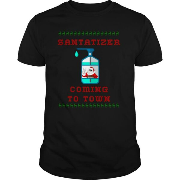 Santa Sanitizer Funny Christmas shirt