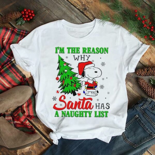 Santa Snoopy I’m the reason why Santa has a naughty list Christmas 2021 sweatshirt