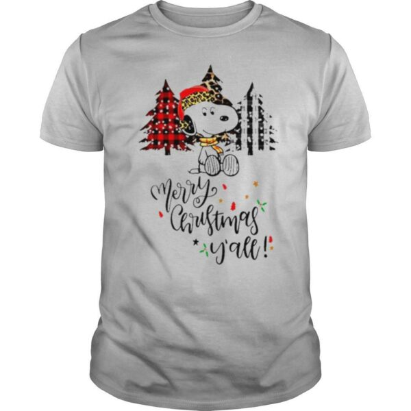 Santa Snoopy Merry Christmas Yall shirt