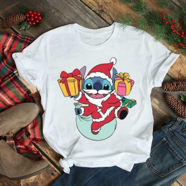 Santa Stitch Christmas shirt