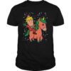 Santa Trump Riding Unicorn Funny Christmas Xmas shirt