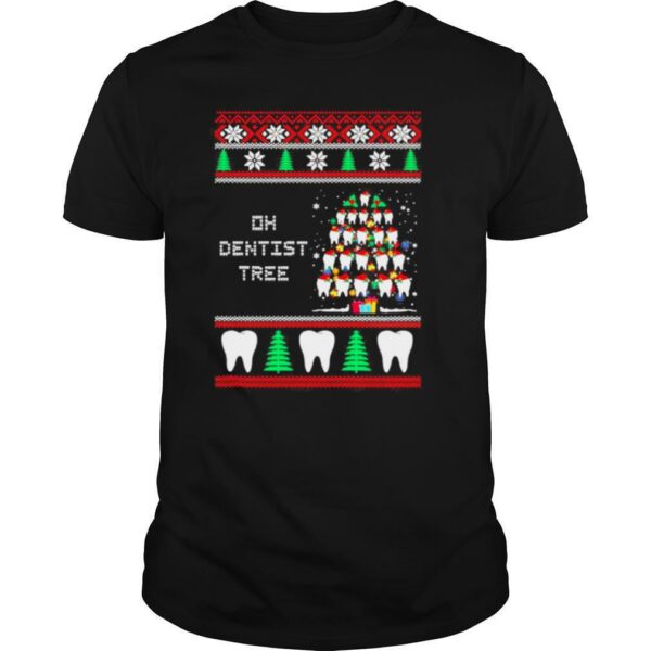 Santa tooth oh dentistree merry ugly christmas shirt