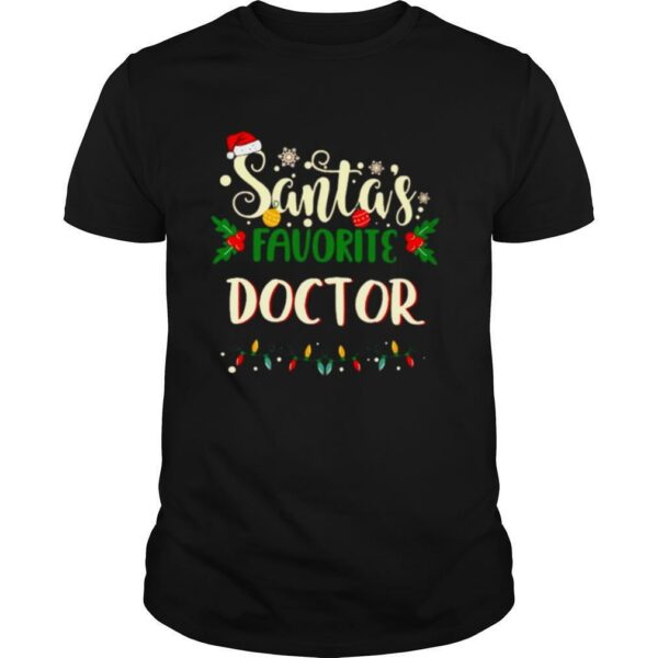 Santas Favorite Doctor Merry Christmas Light shirt