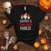 Santa’s Favorite Nurse Christmas Gnome Santa Health Care T Shirt