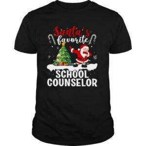 Santas Favorite School Counselor Santa Christmas shirt