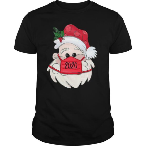 Satan Claus Face Mask 2020 Merry Christmas shirt