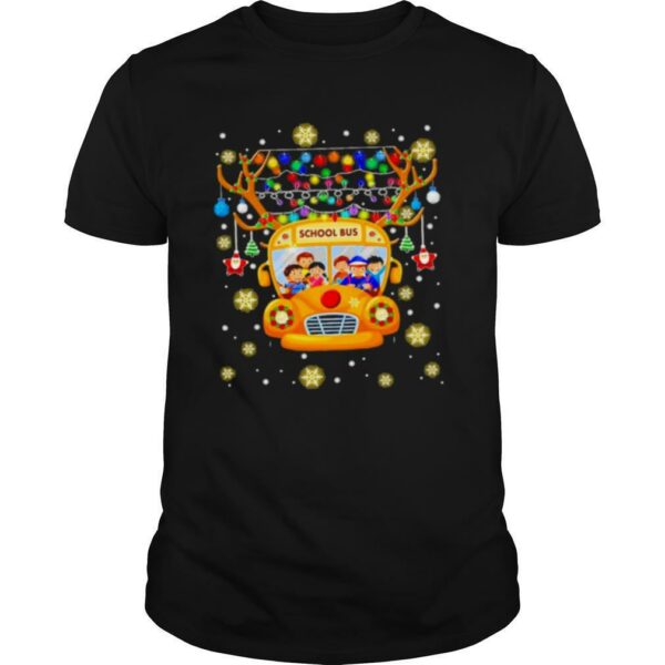 School Bus Christmas Driver Awesome shirt