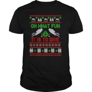 Scuba Diving Diver Ugly Christmas Xmas shirt
