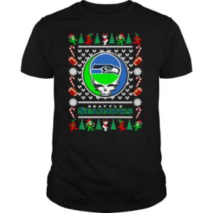 Seattle seahawks grateful dead ugly christmas shirt