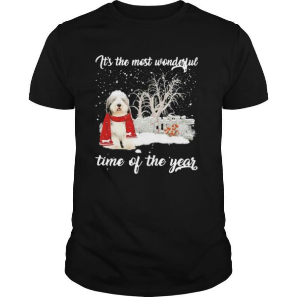 Sheep Dog Its The Most Wonderful Time Of The Year Christmas shirt