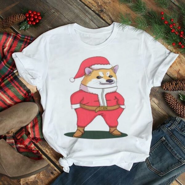 Shiba Inu Nafo Santa Fella Christmas Shirt