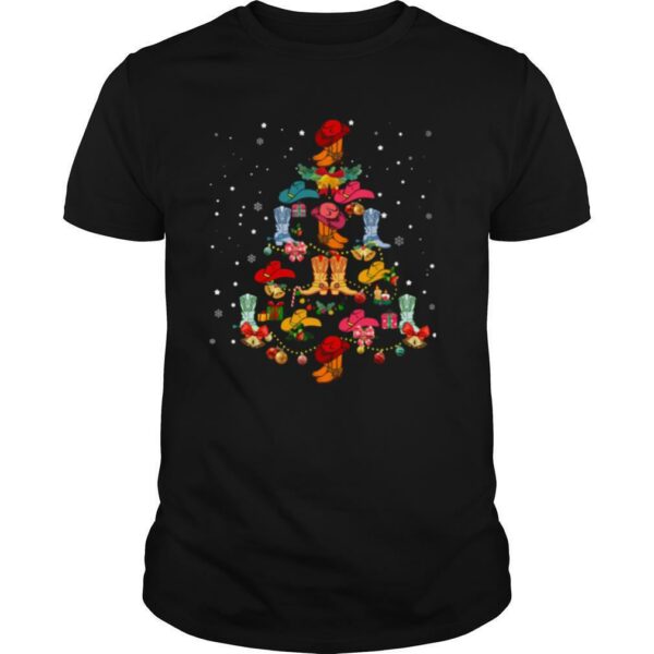 Shoes Line Dance Christmas Tree shirt