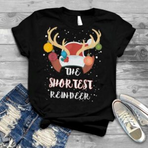 Shortest Reindeer Group Matching Family Costume Christmas T Shirt