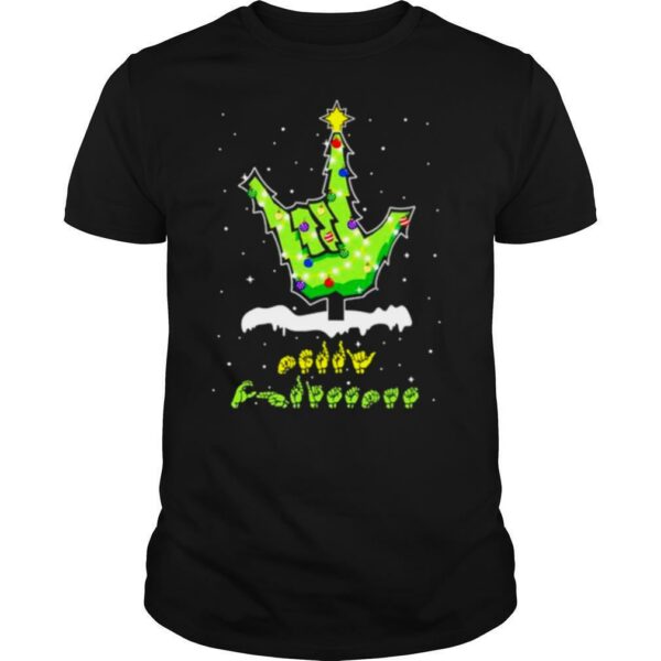 Sign Languages Christmas Tree shirt