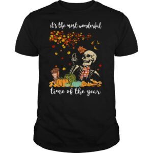 Skeleton It’s The Most Wonderful Time Of The Year Halloween shirt