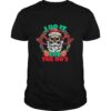 Skull Santa Claus I Do It For The Hos Merry Christmas shirt
