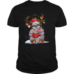 Sloth Reindeer Light Christmas shirt