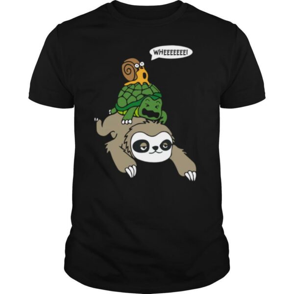 Sloth Turtle Snail Animal shirt