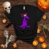 SmileteesXMASa Funny Purple Aardvark in Santa hat Christmas T Shirt