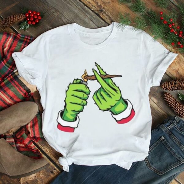 Smoking Grinch Gifts For Christmas 2022 shirt