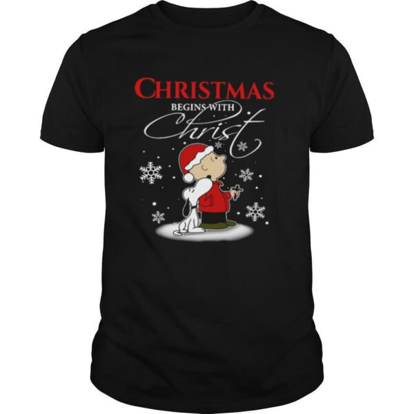 Snoopy And Charlie Brown Christmas Begins With shirt