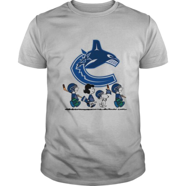 Snoopy And Friend Playing Vancouver Canucks shirt