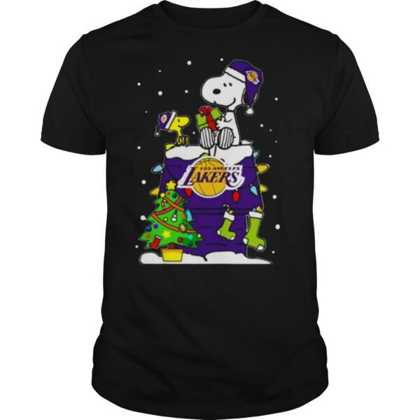 Snoopy Lakers Ugly Christmas shirt