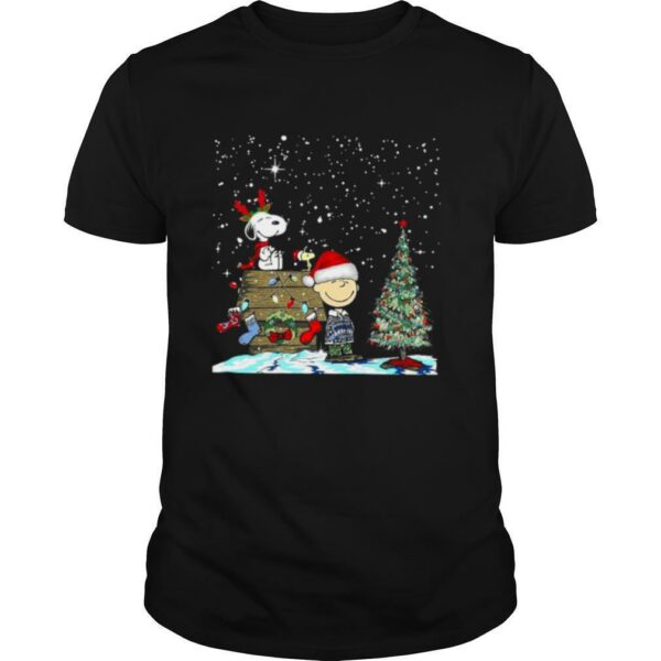 Snoopy Santa Charlie Brown and Woodstock Christmas shirt