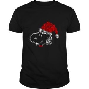 Snoopy Wear Santa Hat Sparkling Diamond Christmas shirt