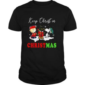 Snoopy and Charibow keep Christ in Christmas shirt