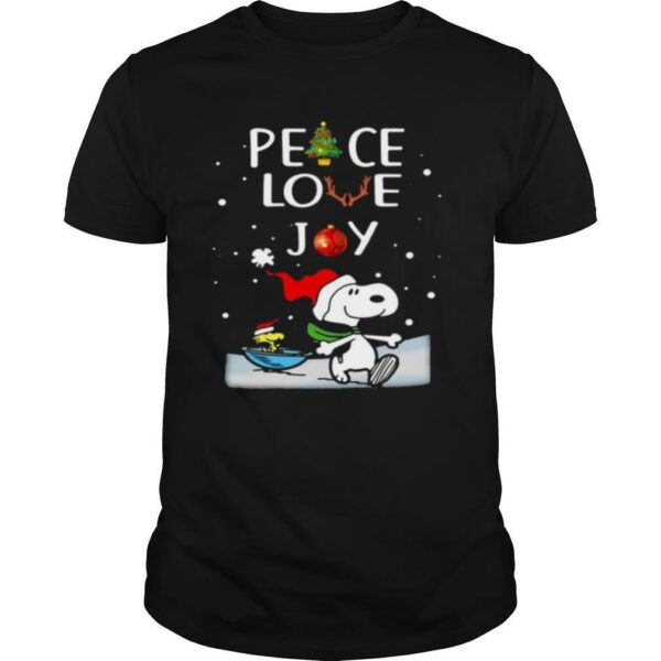 Snoopy peace love joy Christmas sihrt