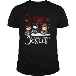 Snowman Christmas Faith Hope Love It’s All About Jesus shirt